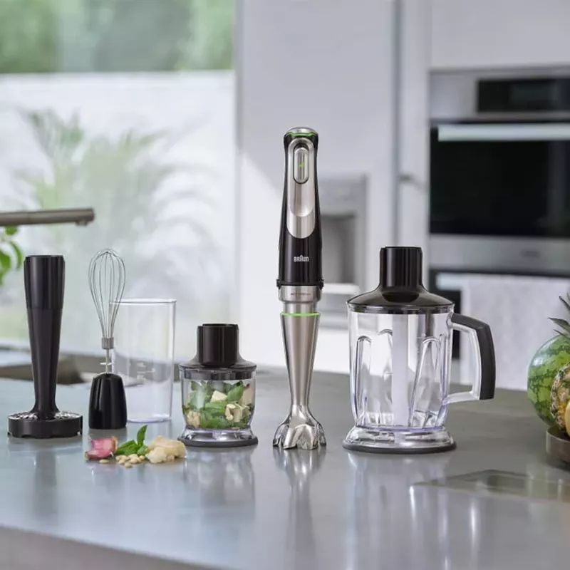 Braun MultiQuick 9 MQ9147X batidora de mano 0,6 L 1200 W negro, acero inoxidable