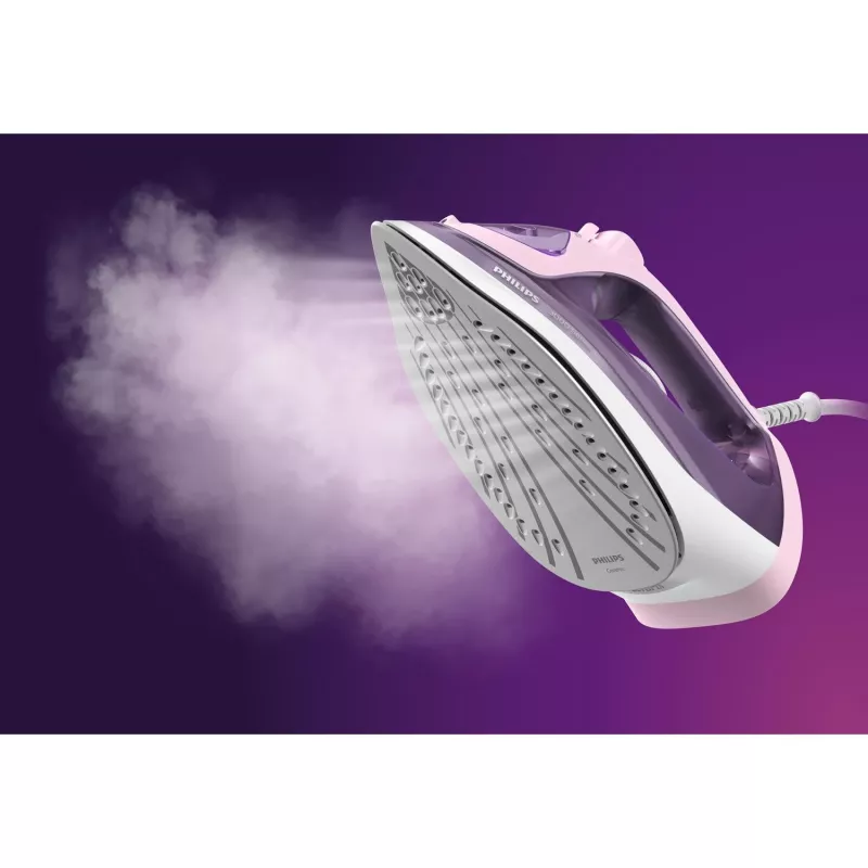 Philips serie 3000 DST3020/30 plancha de vapor suela cerámica 2200 W rosa, lila