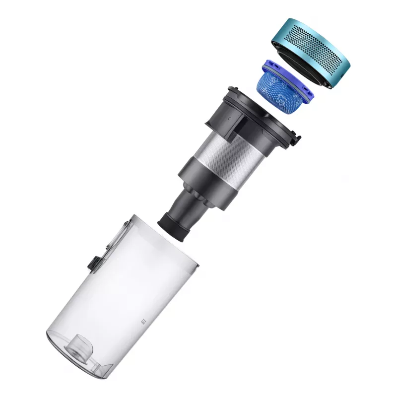 Samsung VS20B75AGR1/GE aspirador de escoba / escoba eléctrica aspirador de escoba 2 en 1 batería en seco sin bolsa 0,8 l 550 W negro, cromo, menta, turquesa