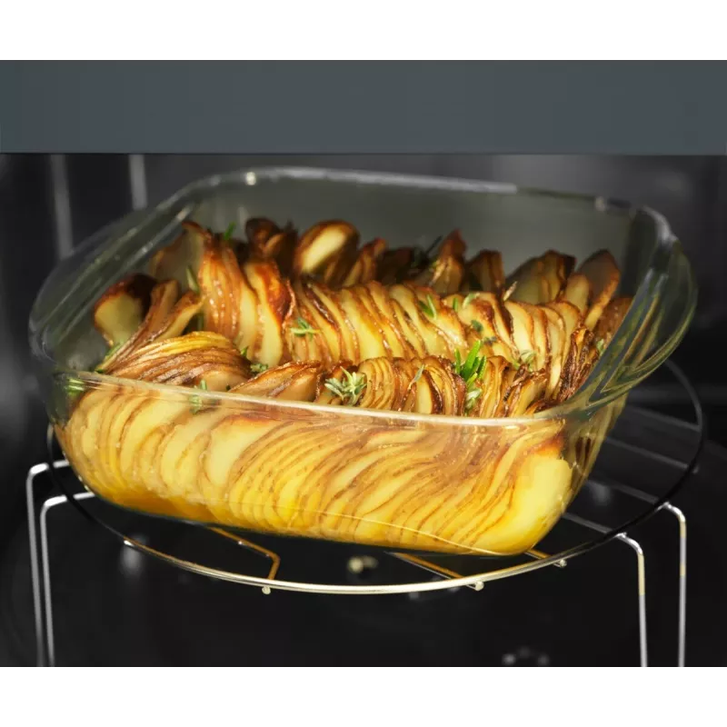 Microondas con grill compacto Electrolux EMZ421MMTI — 800 W, 20 l, titanio, plato giratorio de 270 mm
