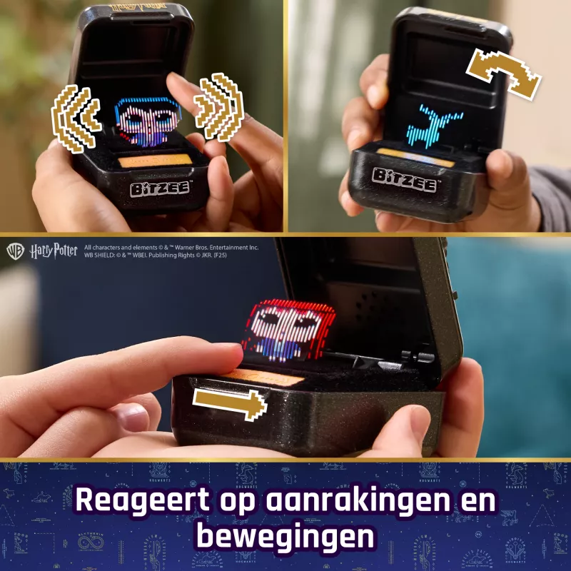 Wizarding World Harry Potter, Bitzee juguete interactivo con 20 personajes, ideal para regalos de Pascua, mascota digital que reacciona al deslizar, inclinar y tocar