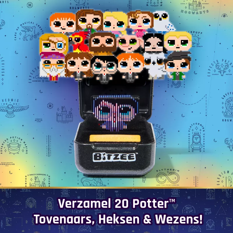 Wizarding World Harry Potter, Bitzee juguete interactivo con 20 personajes, ideal para regalos de Pascua, mascota digital que reacciona al deslizar, inclinar y tocar
