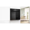 Horno eléctrico empotrable Bosch Serie 4 HRG312BB4, 71 L, 3600 W, negro, control táctil, A+