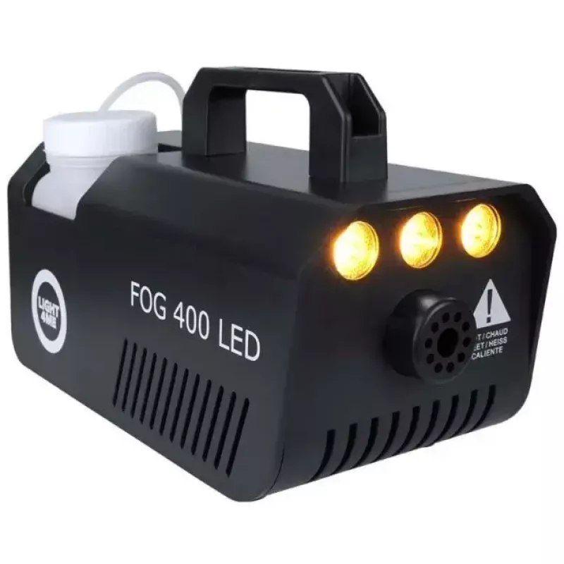 Light4Me GIG Set 1 set de máquina de humo, 400 W, efecto de luz LED 4 en 1, 1 litro de líquido de humo