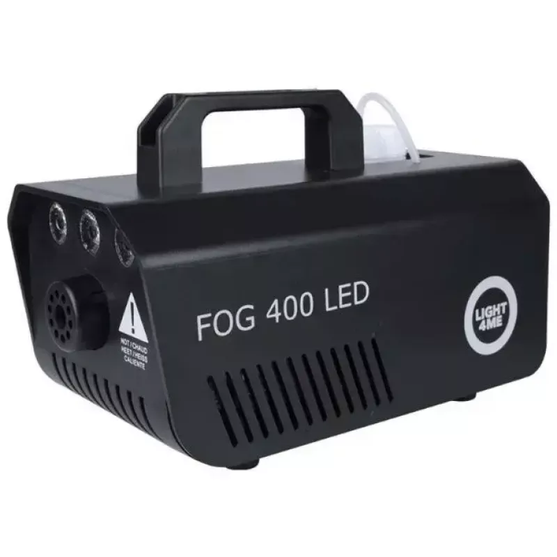 Light4Me GIG Set 1 set de máquina de humo, 400 W, efecto de luz LED 4 en 1, 1 litro de líquido de humo