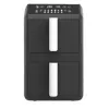Freidora de aire eléctrica Maestro MR-761, 10 L de capacidad, 2400 W, 12 programas, 80–200 °C, doble construcción, negra