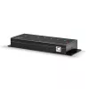 Lindy 42794 hub USB 2.0 industrial de metal de 7 puertos, 480 Mbit/s, orejetas de montaje, fuente de alimentación externa, negro