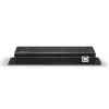 Lindy 42794 hub USB 2.0 industrial de metal de 7 puertos, 480 Mbit/s, orejetas de montaje, fuente de alimentación externa, negro