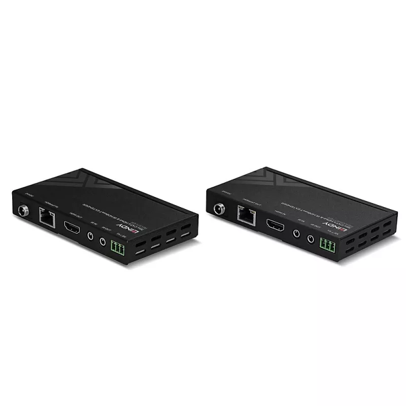 Lindy 70m Cat.6 HDMI 4K30, extensor HDBaseT con IR y RS-232 con PoC