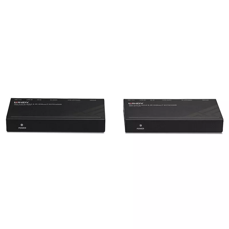 Lindy 70m Cat.6 HDMI 4K30, extensor HDBaseT con IR y RS-232 con PoC