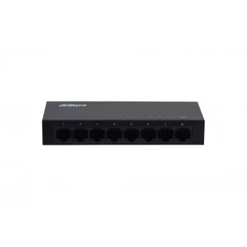 Dahua Technology Access switch Gigabit de 8 puertos no gestionado, no gestionado, L2, Gigabit Ethernet (10/100/1000)