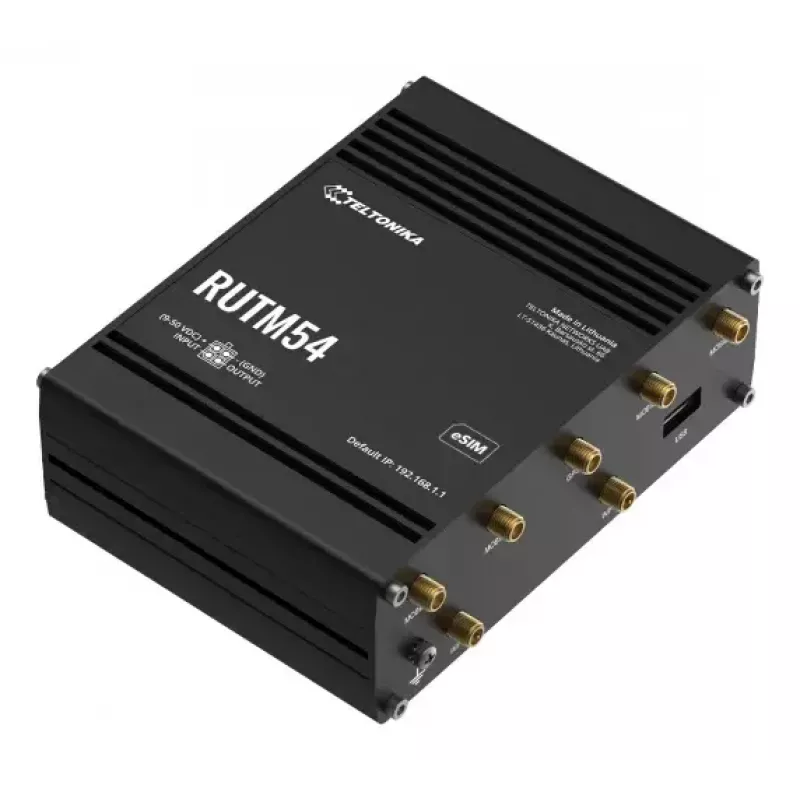 Router inalámbrico Teltonika RUTM54 Gigabit Ethernet dual-band 5G negro