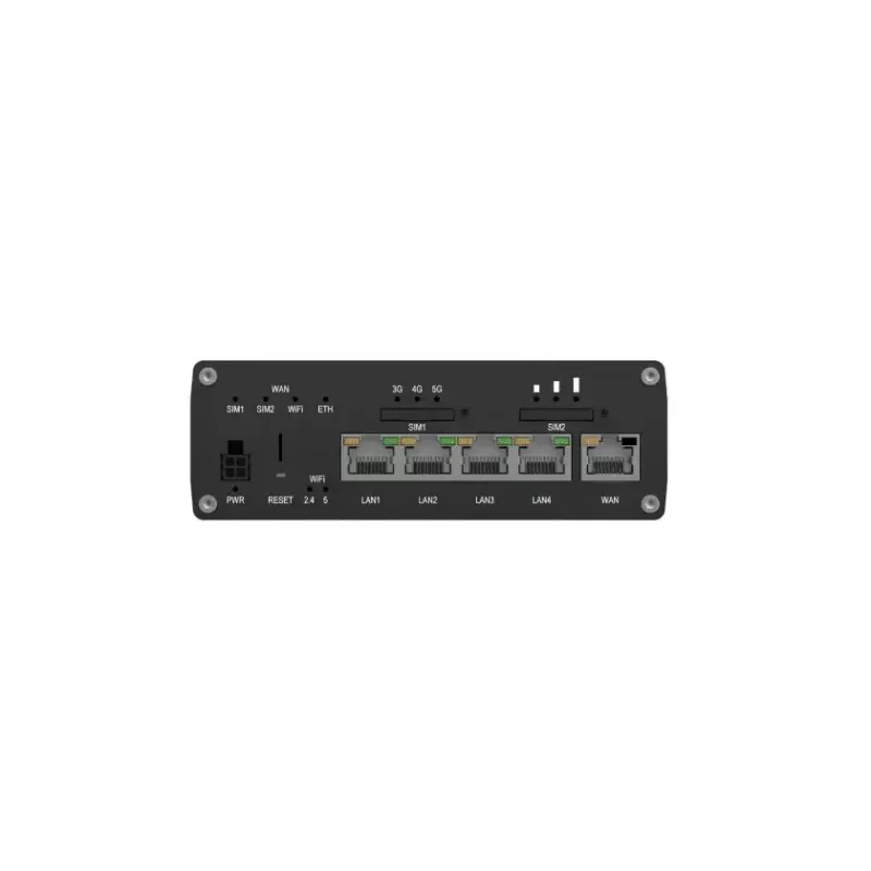 Router inalámbrico Teltonika RUTM54 Gigabit Ethernet dual-band 5G negro