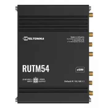 Router inalámbrico Teltonika RUTM54 Gigabit Ethernet dual-band 5G negro