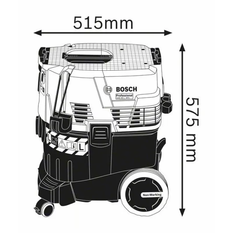 Bosch GAS 35 L AFC Professional negro, azul 1200 W