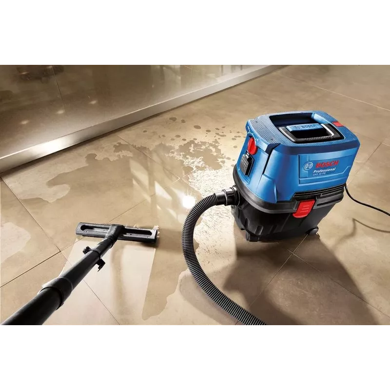 Bosch GAS 15 PS Professional aspirador cilíndrico, en seco, 1100 W, 15 l, bolsa para polvo
