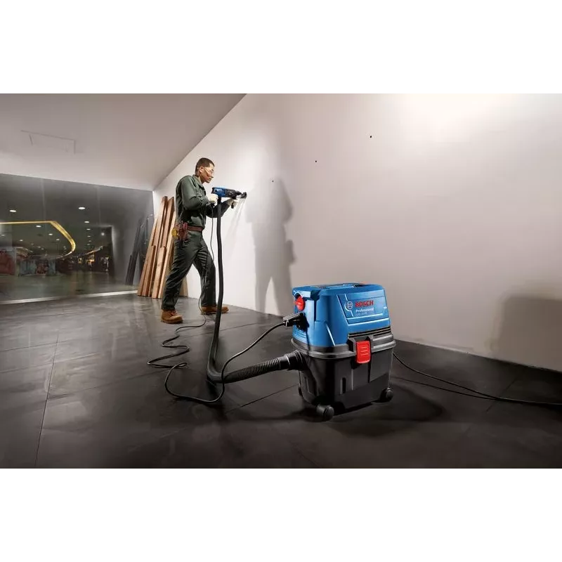 Bosch GAS 15 PS Professional aspirador cilíndrico, en seco, 1100 W, 15 l, bolsa para polvo