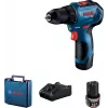 Bosch GSR 12V-30 atornillador a batería, 2x 2,0 Ah, 30/17 Nm, sin escobillas, maletín