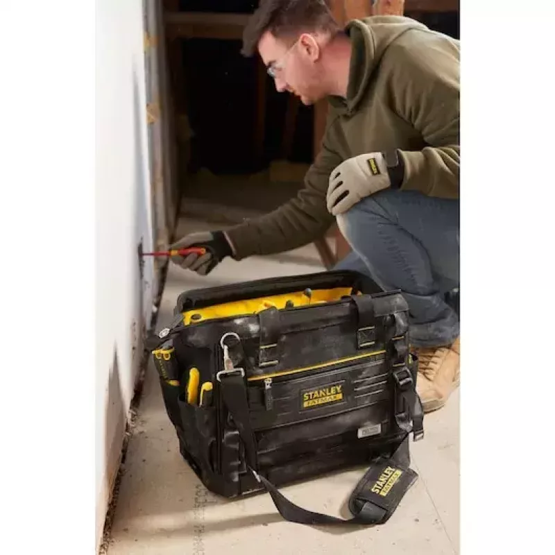 Maletín de almacenamiento de herramientas Stanley FATMAX FMST17627-1 impermeable negro amarillo