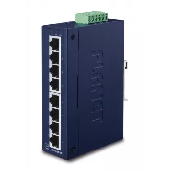 PLANET Industrial switch slim Type-Switch IP30 8 puertos