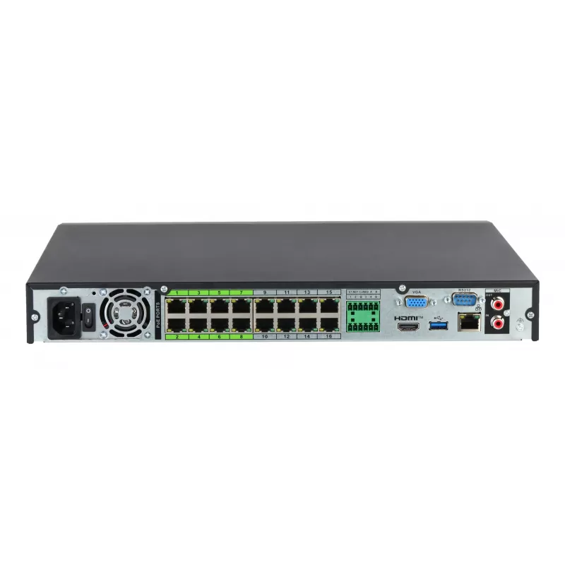 Dahua Technology WizSense NVR5216-16P-EI2 Grabador de vídeo en red 1U Negro