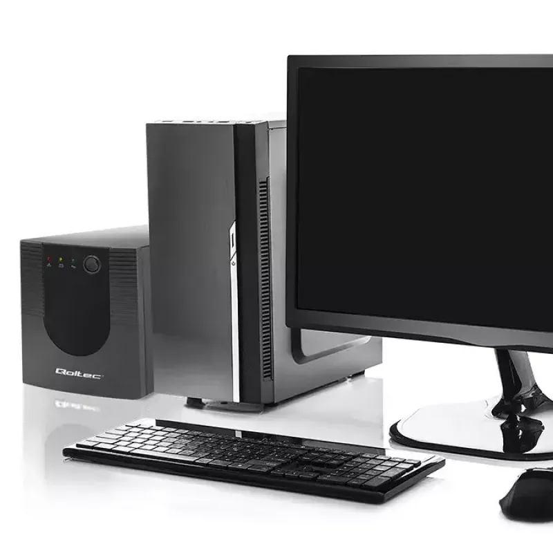Qoltec UPS 53776 Line-Interactive 1,5 kVA 900 W 4 salidas AC