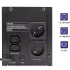 Qoltec UPS 53776 Line-Interactive 1,5 kVA 900 W 4 salidas AC