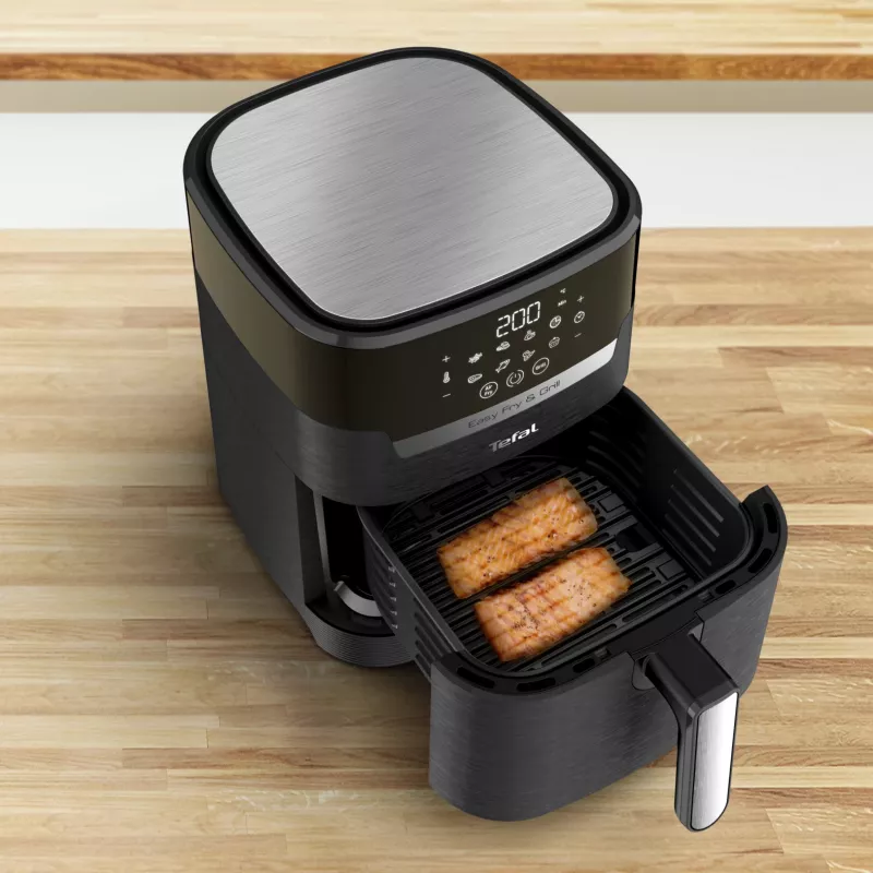 Tefal Easy Fry & Grill EY5058 Freidora de aire caliente individual 4,2 L de pie 1550 W Negro