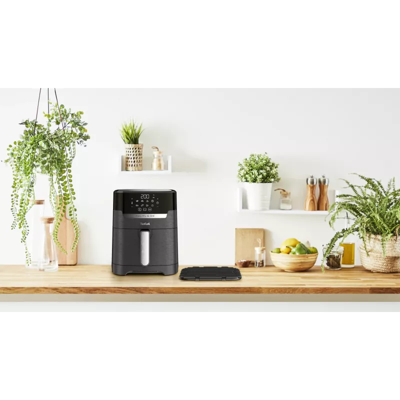 Tefal Easy Fry & Grill EY5058 Freidora de aire caliente individual 4,2 L de pie 1550 W Negro