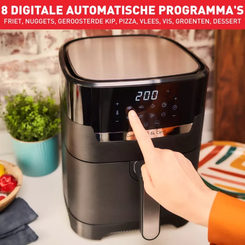 Tefal Easy Fry & Grill EY5058 Freidora de aire caliente individual 4,2 L de pie 1550 W Negro