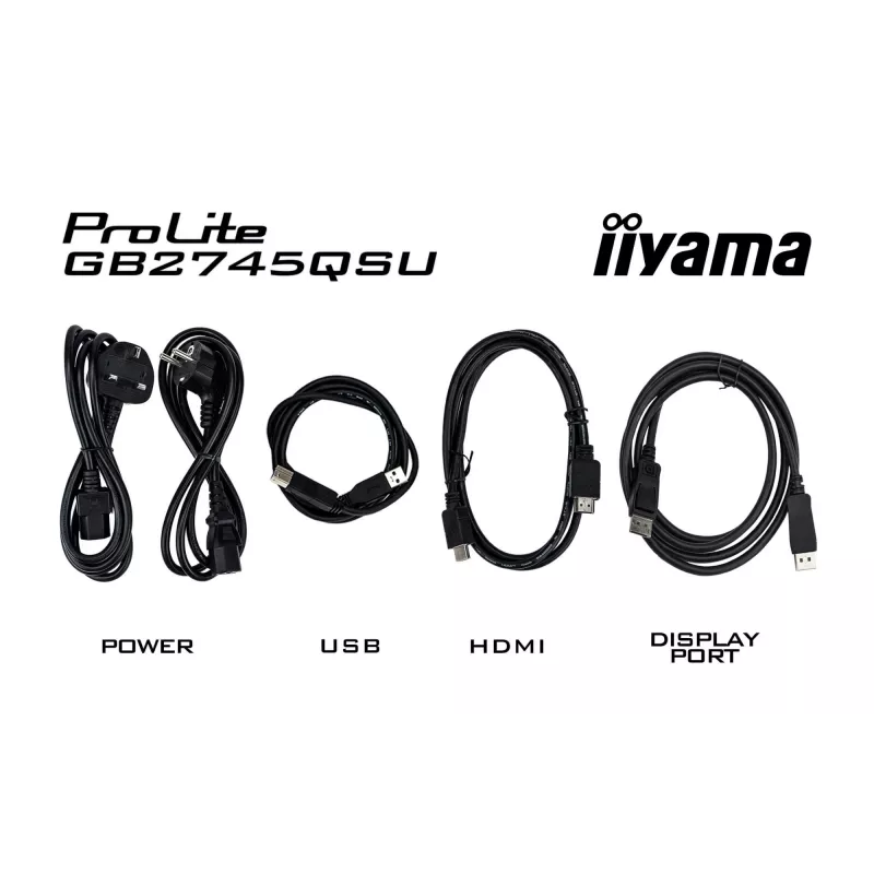 Monitor de ordenador iiyama G-MASTER GB2745QSU-B2 68,6 cm (27 pulgadas) 2560 x 1440 píxeles Wide Quad HD LED Negro
