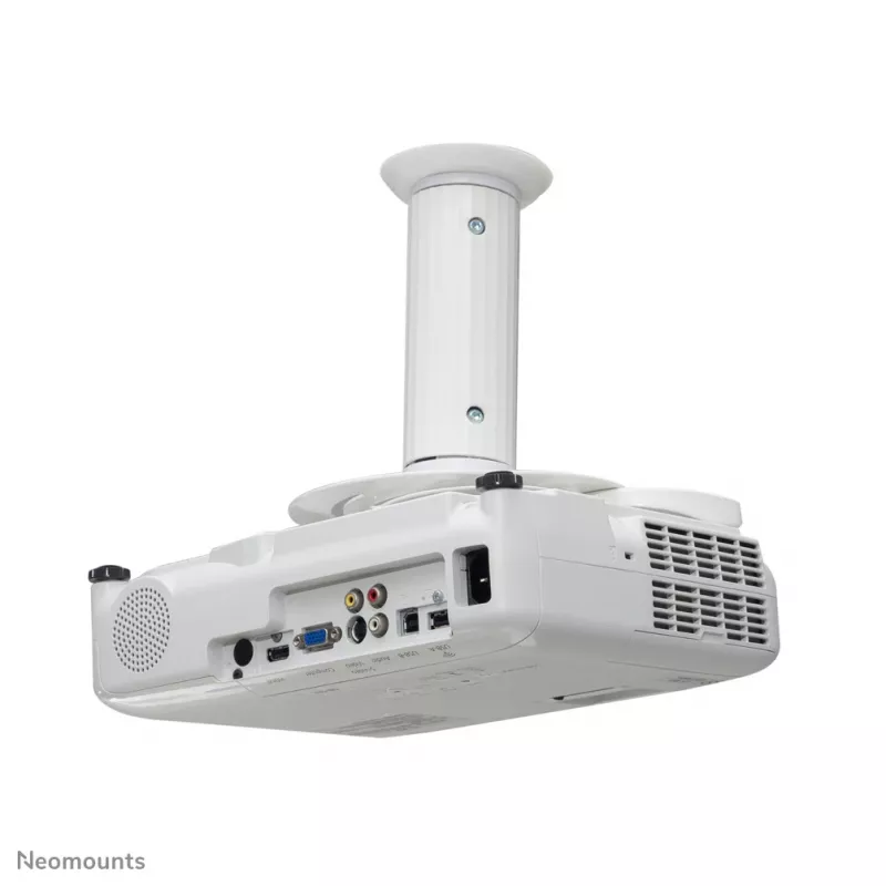 Neomounts BEAMER-C80WHITE Soporte de techo para proyector - Altura 13-20 cm - totalmente orientable