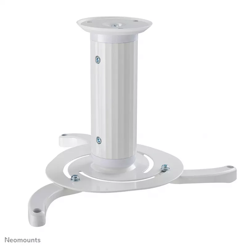 Neomounts BEAMER-C80WHITE Soporte de techo para proyector - Altura 13-20 cm - totalmente orientable