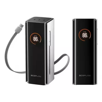 Batería externa EcoFlow RAPID Pro 20000 mAh litio 230W, 3× USB-C, negra