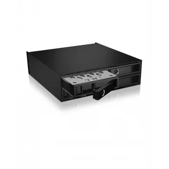 ICY BOX - IB-2242U2K - Backplane, 4x U.2 2,5 NVMe SSD (6-15 mm) para 1x bahía 5,25 - black