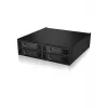 ICY BOX - IB-2242U2K - Backplane, 4x U.2 2,5 NVMe SSD (6-15 mm) para 1x bahía 5,25 - black