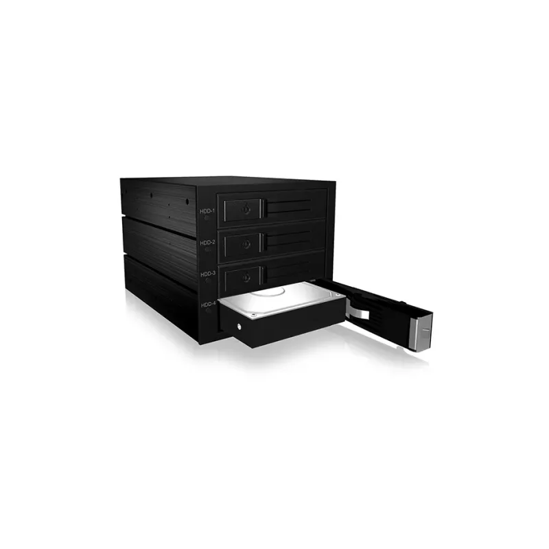 ICY BOX IB-564SAS-12G Conjunto de discos Negro