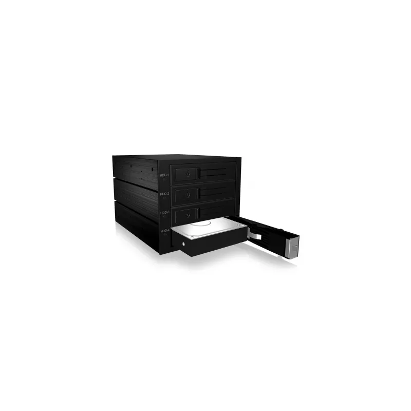 ICY BOX IB-564SAS-12G Conjunto de discos Negro