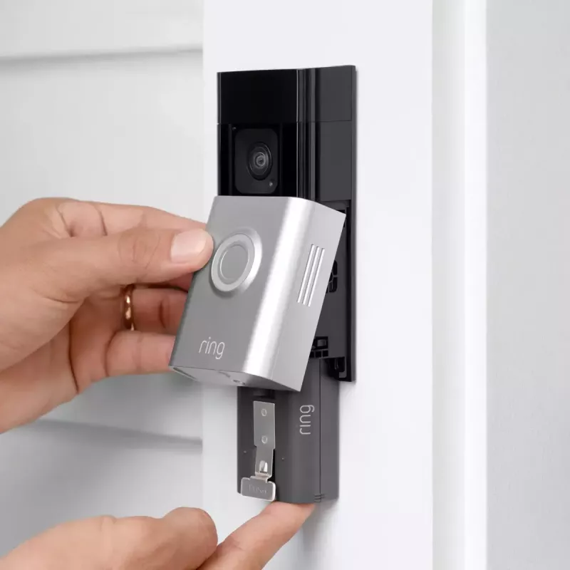 Battery Doorbell Plus Ring Negro Níquel