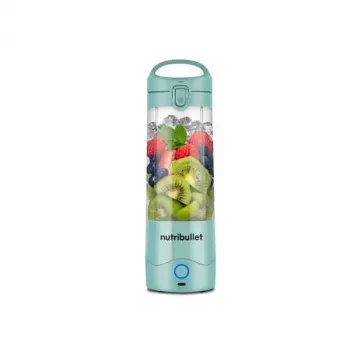 Batidora deportiva NUTRIBULLET Portable 0,475 L Azul, a batería, vaso de Tritan, cuchillas de acero inoxidable