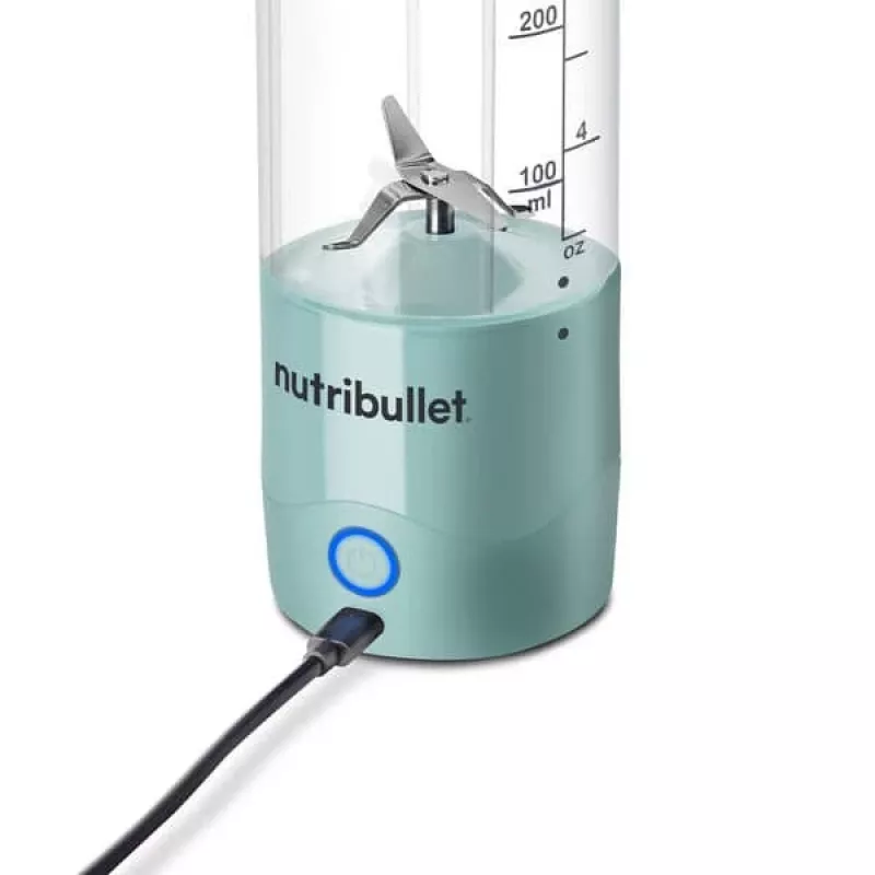 Batidora deportiva NUTRIBULLET Portable 0,475 L Azul, a batería, vaso de Tritan, cuchillas de acero inoxidable