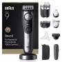 Braun BeardTrimmer 9 BT9560 Recortadora de barba Batería 52 2 cm Húmedo y seco Negro, Plata