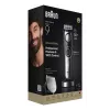 Braun BeardTrimmer 9 BT9560 Recortadora de barba Batería 52 2 cm Húmedo y seco Negro, Plata