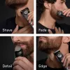 Braun BeardTrimmer 9 BT9560 Recortadora de barba Batería 52 2 cm Húmedo y seco Negro, Plata