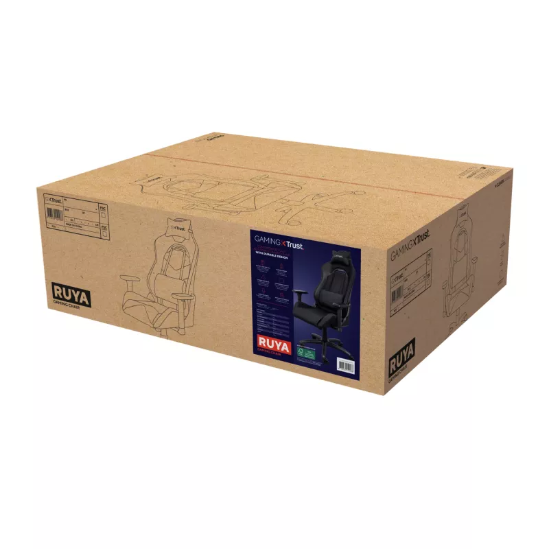 Trust GXT 714 RUYA Silla gaming universal negra