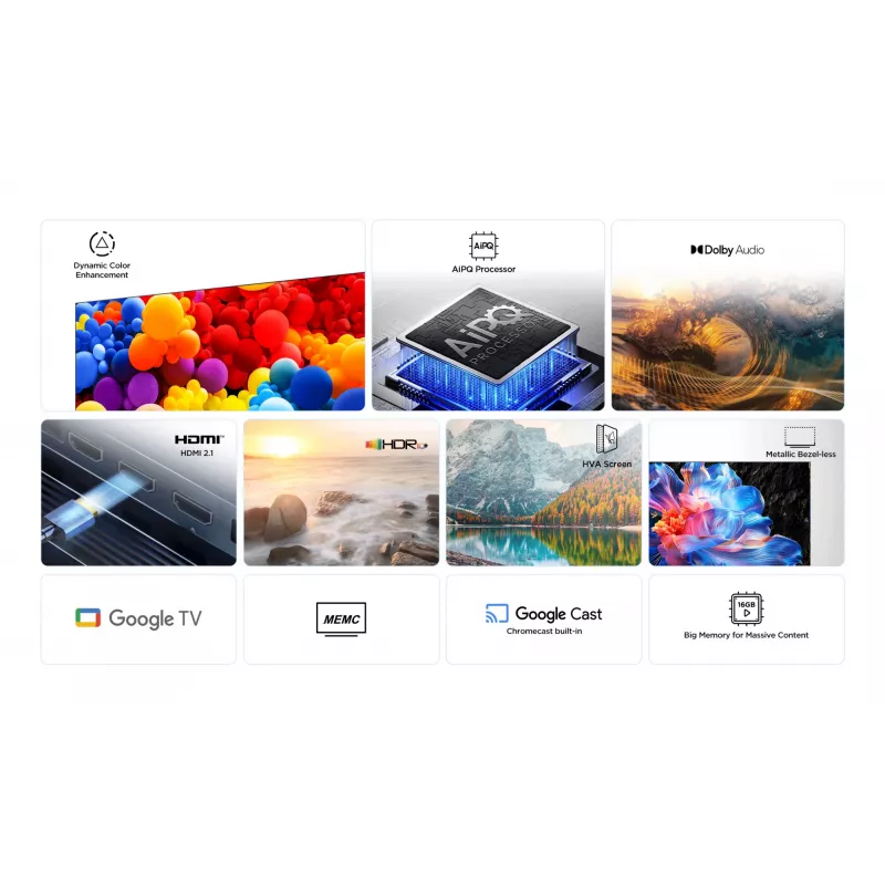 TCL 55P69K TV 139,7 cm (55 inch) 4K Ultra HD Smart TV Wi-Fi negro