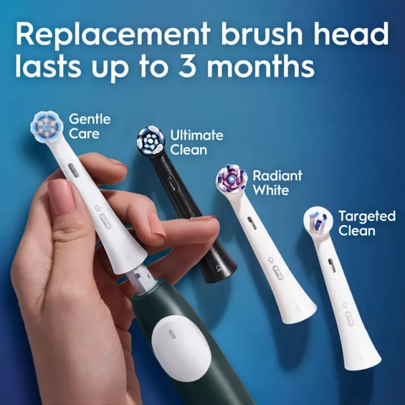 Cepillo de dientes eléctrico BRAUN Oral‑B iO Series 2 verde recargable con estuche de viaje