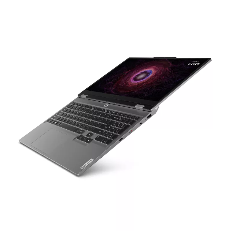 Portátil Lenovo LOQ 15ARP9 — 15,6 inch FHD 144Hz, AMD Ryzen 5 7235HS, 16GB DDR5, 512GB NVMe SSD, NVIDIA GeForce RTX 4050, Luna Grey