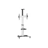 Equip 650602 carro para pantalla LFD de 37-70 pulgadas (94-177,8 cm), giro de 90°, VESA máx. 600 x 400 mm, 50 kg, aluminio, negro, blanco