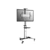 Equip 650602 carro para pantalla LFD de 37-70 pulgadas (94-177,8 cm), giro de 90°, VESA máx. 600 x 400 mm, 50 kg, aluminio, negro, blanco